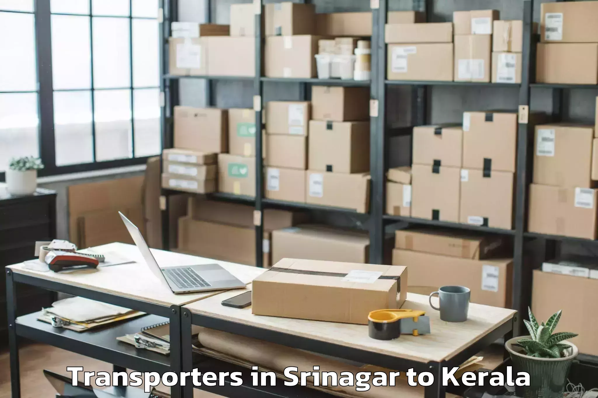 Srinagar to Piravam Transporters Booking